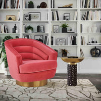 Canyon Swivel Chair, Hot Pink - Furniture - Chairs - High Fashion Home