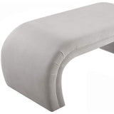 Kenya Bench, Light Grey - Furniture - Chairs - High Fashion Home