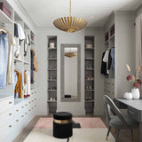 Melody Tasseled Ottoman, Black-Furniture - Chairs-High Fashion Home