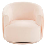 London Pleated Swivel Chair, Peche-Furniture - Chairs-High Fashion Home
