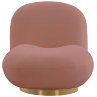 Emily Swivel Chair, Mauve-Furniture - Chairs-High Fashion Home