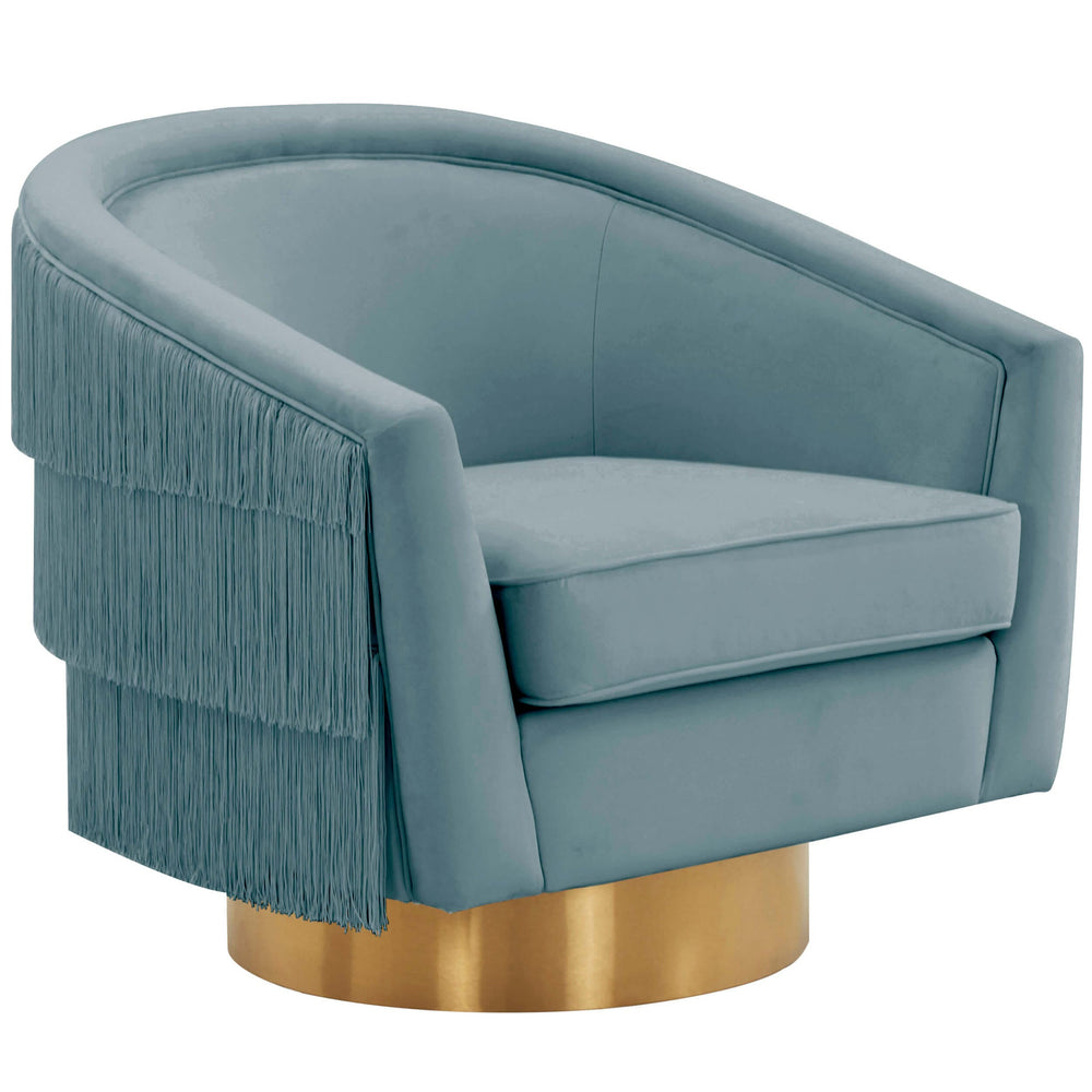 Flapper Swivel Chair, Bluestone-Furniture - Chairs-High Fashion Home