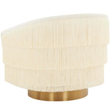 Flapper Swivel Chair, Cream-Furniture - Chairs-High Fashion Home