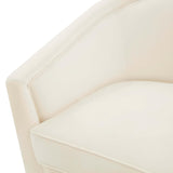 Flapper Swivel Chair, Cream-Furniture - Chairs-High Fashion Home