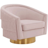 Flapper Swivel Chair, Blush-Furniture - Chairs-High Fashion Home