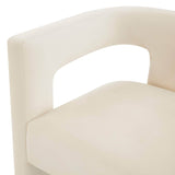 Sloane Velvet Chair, Cream-Furniture - Chairs-High Fashion Home