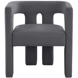 Sloane Velvet Chair, Dark Grey-Furniture - Chairs-High Fashion Home