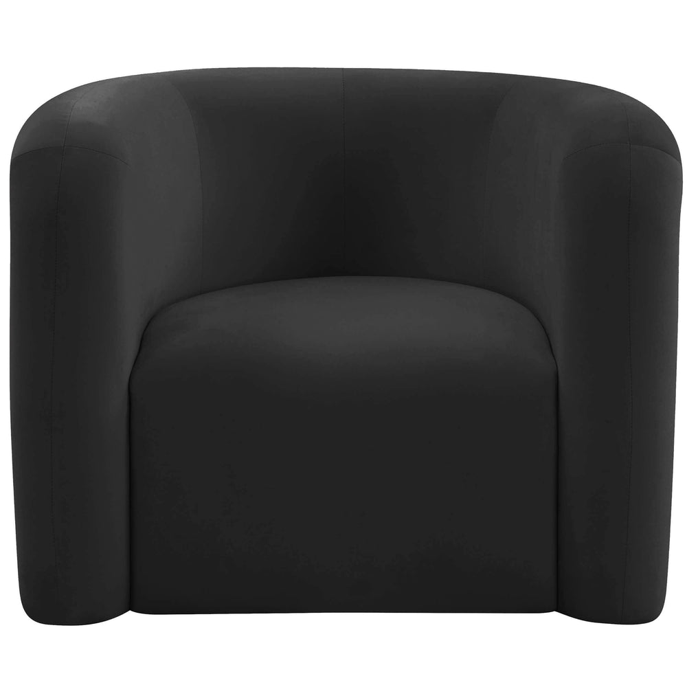 Curves Lounge Chair, Black-Furniture - Chairs-High Fashion Home