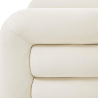 Curves Lounge Chair, Cream-Furniture - Chairs-High Fashion Home