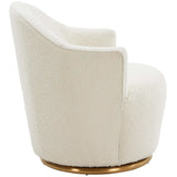 Skyla Boucle Swivel Chair-Furniture - Chairs-High Fashion Home