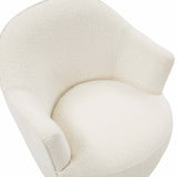 Skyla Boucle Swivel Chair-Furniture - Chairs-High Fashion Home