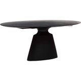 Taji Oval Dining Table, Black-Furniture - Dining-High Fashion Home