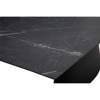 Taji Rectangular Dining Table, Black-Furniture - Dining-High Fashion Home