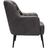 Tasmania Accent Chair, Vintage Black-Furniture - Chairs-High Fashion Home