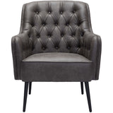 Tasmania Accent Chair, Vintage Black-Furniture - Chairs-High Fashion Home