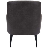 Tasmania Accent Chair, Vintage Black-Furniture - Chairs-High Fashion Home