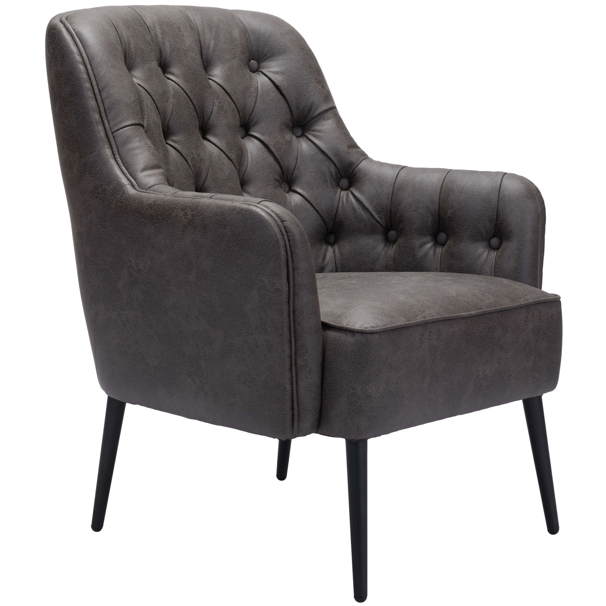 Tasmania Accent Chair Vintage Black High Fashion Home