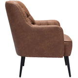 Tasmania Accent Chair, Vintage Brown-Furniture - Chairs-High Fashion Home