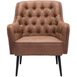 Tasmania Accent Chair, Vintage Brown-Furniture - Chairs-High Fashion Home