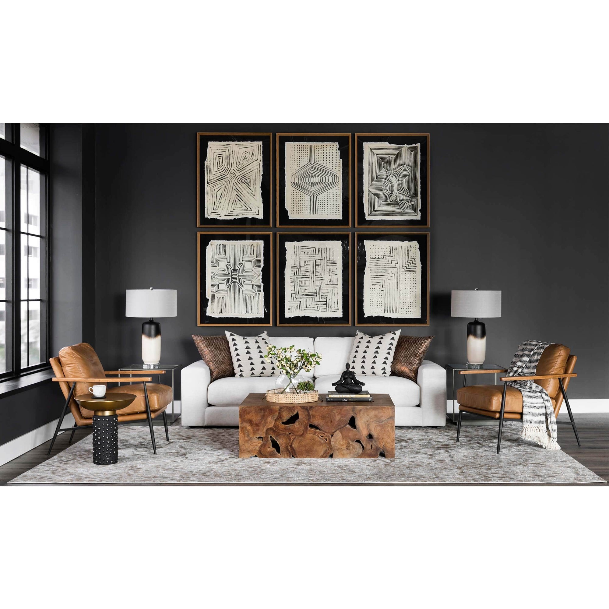 Teak Block Coffee Table – High Fashion Home