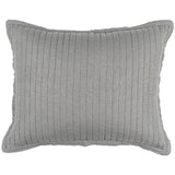 Tessa Quilted Pillow Sham, Grey-Accessories-High Fashion Home