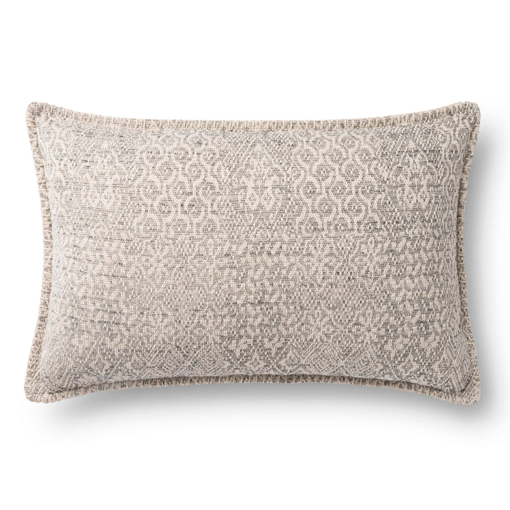 Tevie Lumbar Pillow, Grey-Accessories-High Fashion Home