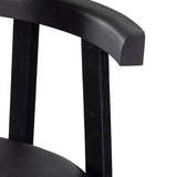 Tex Leather Counter Stool, Black-Furniture - Dining-High Fashion Home