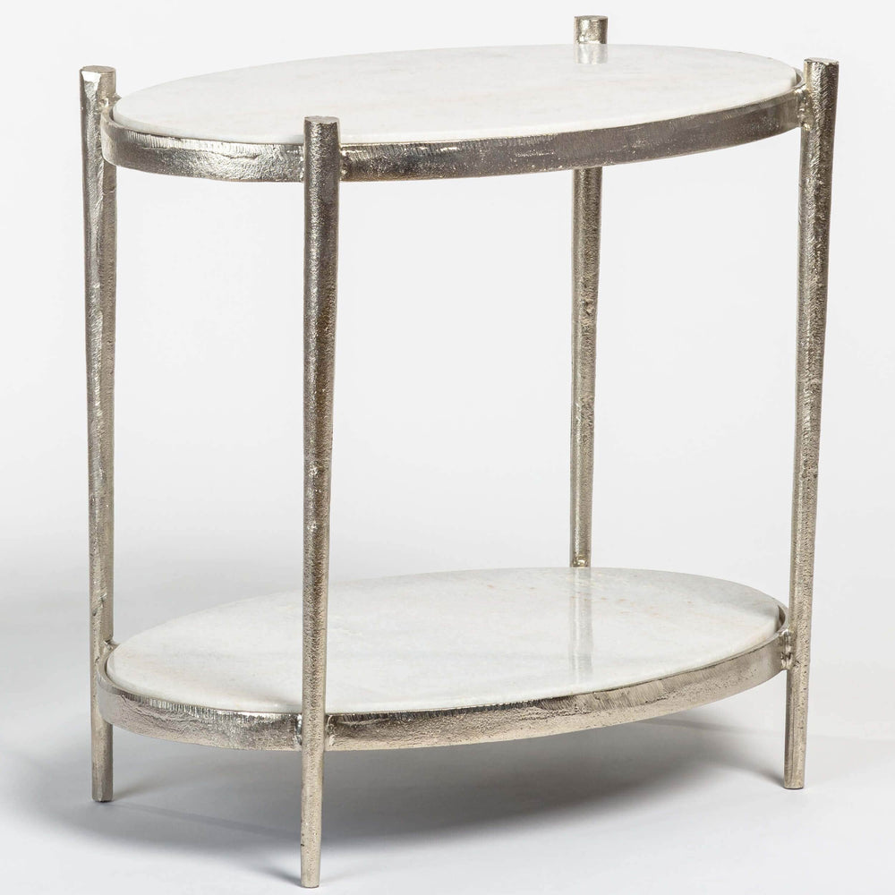 Theo End Table, Cloud-Furniture - Accent Tables-High Fashion Home