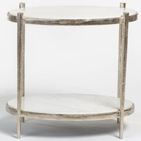 Theo End Table, Cloud-Furniture - Accent Tables-High Fashion Home