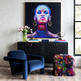 Confetti Pouf, Dark-Furniture - Chairs-High Fashion Home