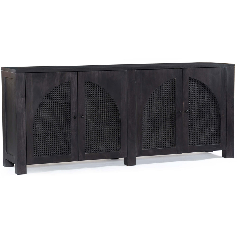 Tilda 4 Door Sideboard, Black Wash by Four Hands