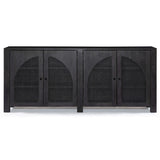 Tilda 4 Door Sideboard, Black Wash by Four Hands