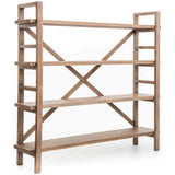 Toscana Large Bookshelf, Sundried Wheat - Furniture - Office - High Fashion Home
