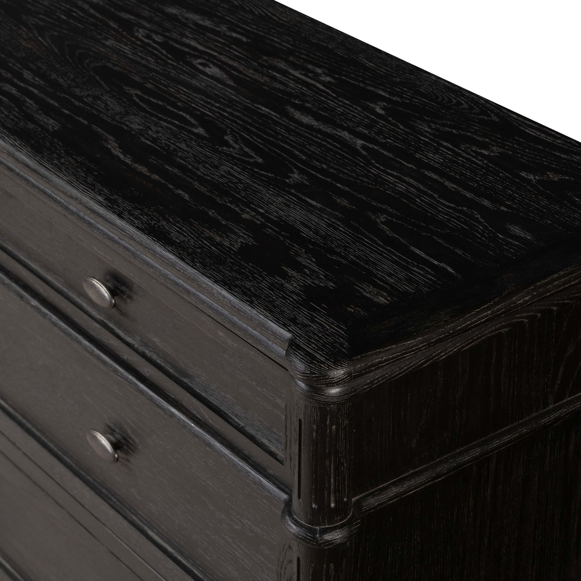 Toulouse 9 Drawer Dresser, Distressed Black by Four Hands – High