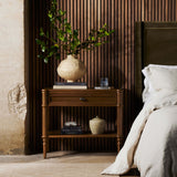 Toulouse Nightstand, Toasted Oak