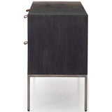 Trey Media Console, Black Poplar - Furniture - Accent Tables - High Fashion Home