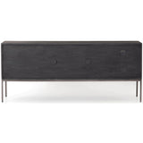 Trey Media Console, Black Poplar - Furniture - Accent Tables - High Fashion Home