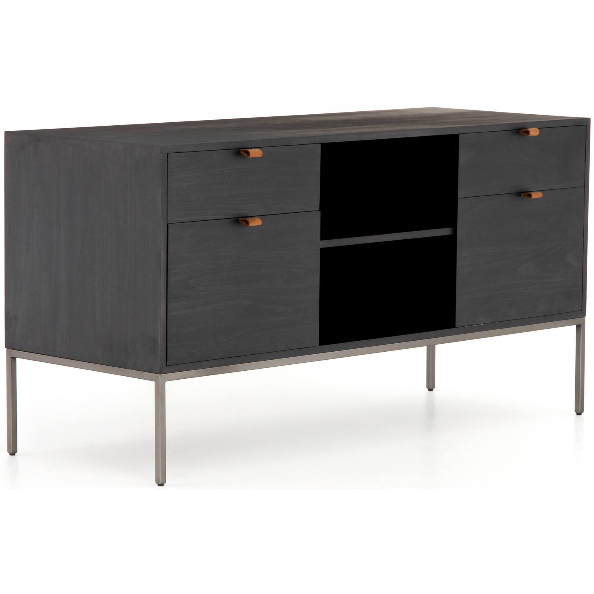 Trey Modular Filing Credenza, Black Poplar by Four Hands – High Fashion Home, image size:2000x2000