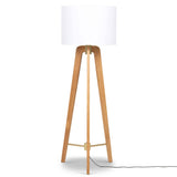 Tripod Floor Lamp, Light Oak-Lighting-High Fashion Home