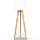 Tripod Floor Lamp, Light Oak-Lighting-High Fashion Home