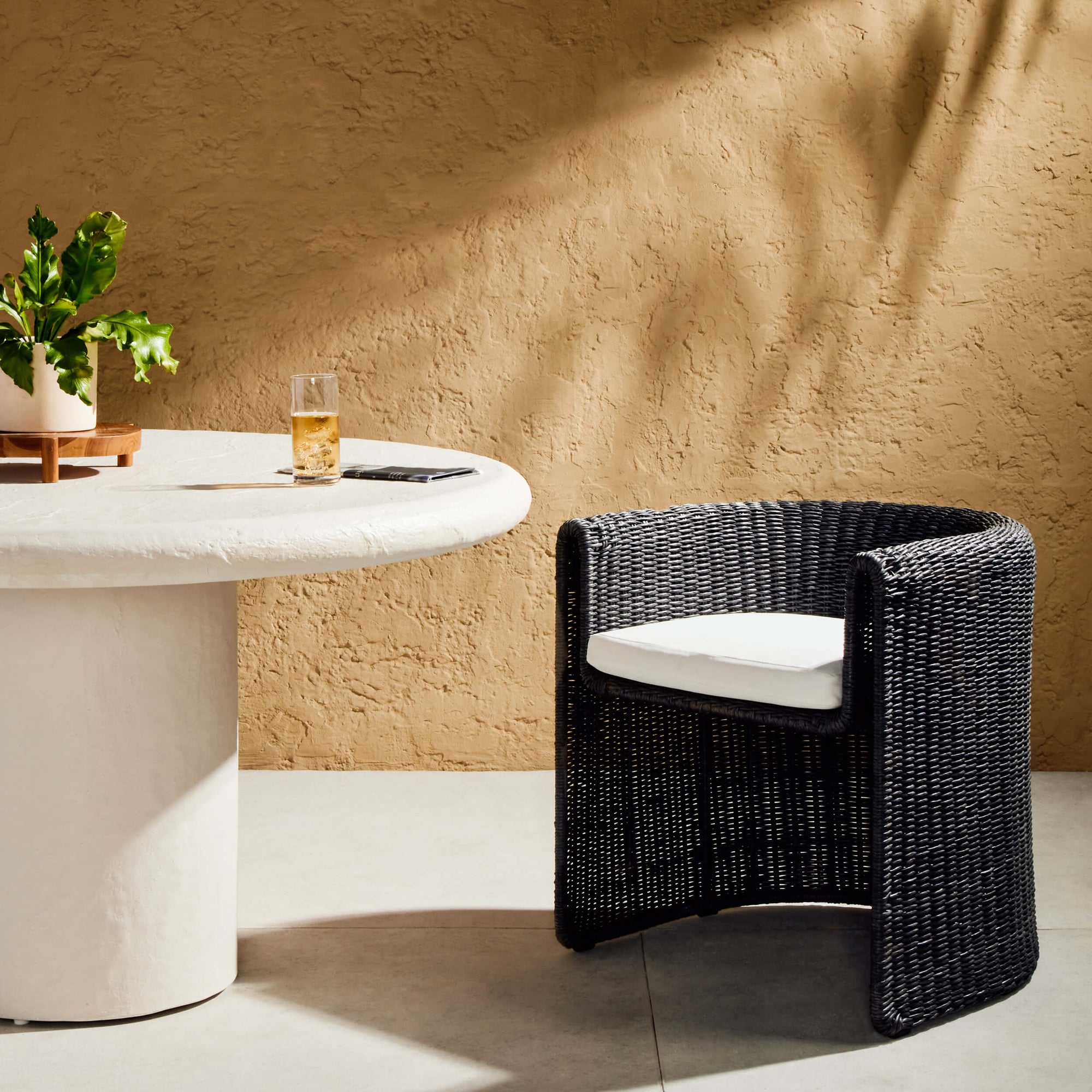 Tucson Outdoor Dining Chair, Vintage Coal, Set of 2 High Fashion Home