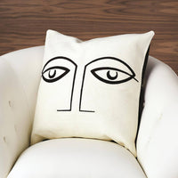 Two Eye Pillow, Black and White Reversible