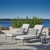 Seneca Outdoor Chaise Lounge-Furniture - Chairs-High Fashion Home