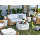Geneva Round Outdoor Cocktail Table-Furniture - Accent Tables-High Fashion Home