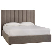 Modern Upholstered Shelter Queen Bed