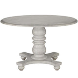 Ansen Round Dining Table, Dover White-Furniture - Dining-High Fashion Home