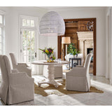 Ansen Round Dining Table, Dover White-Furniture - Dining-High Fashion Home