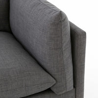 Westwood 4 Piece Sectional w/Ottoman, Bennett Charcoal-Furniture - Sofas-High Fashion Home