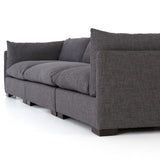 Westwood 3 Piece 117" Sectional, Bennett Charcoal-Furniture - Sofas-High Fashion Home