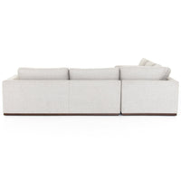 Colt 3-Piece Sectional w/ Ottoman, Aldred Silver-Furniture - Sofas-High Fashion Home